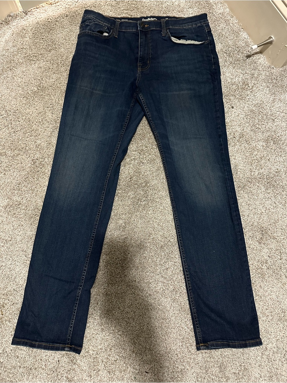 Goodfellow & Co Dark Blue Straight-Leg Men’s Jeans